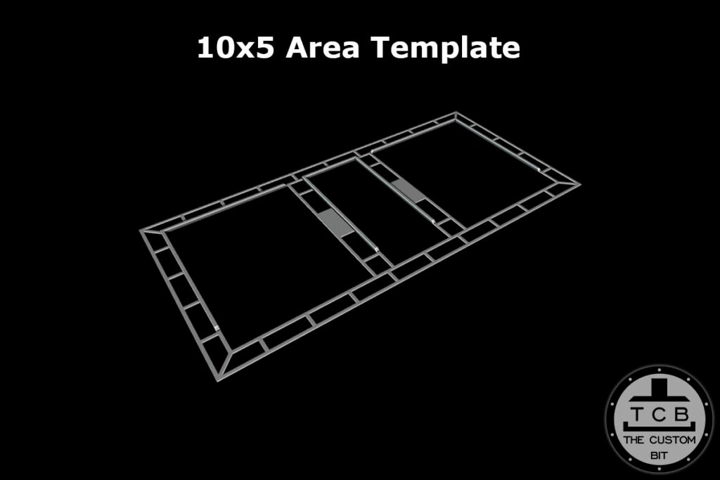 Foldable Terrain Area Template 10"x5"