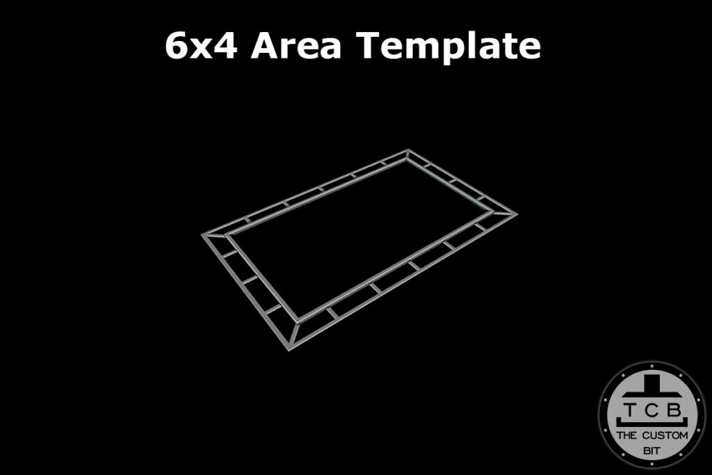 Foldable Terrain Area Template 6"x4"
