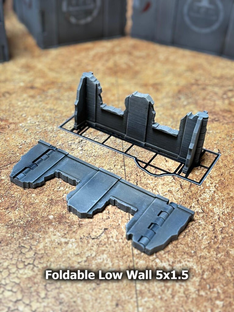 Foldable Low Wall Terrain 5"x1.5"